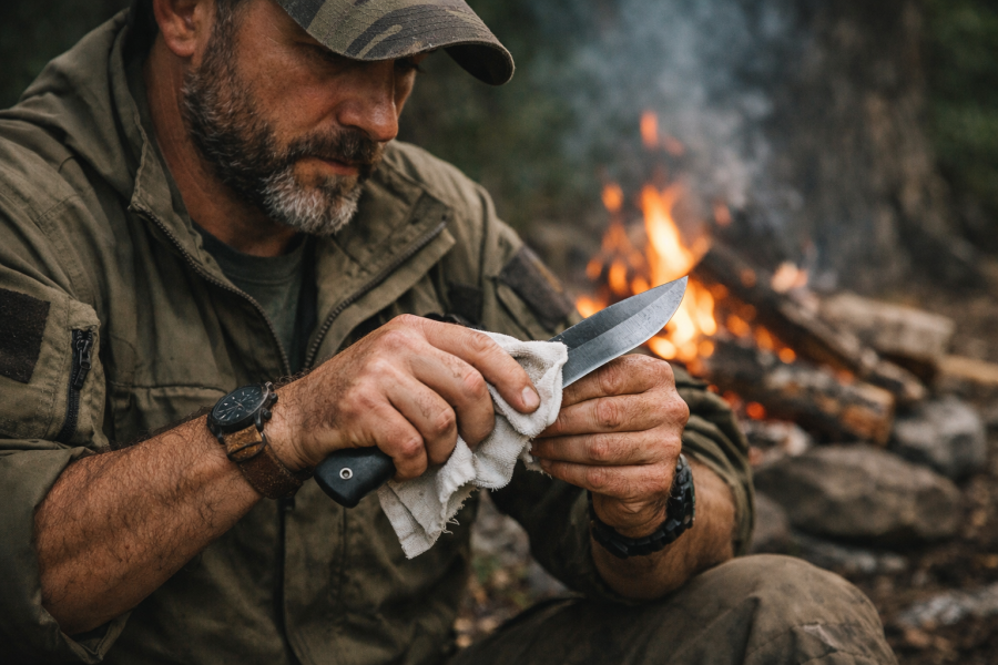 Nůž: jak ho používat, aby podržel v terénu