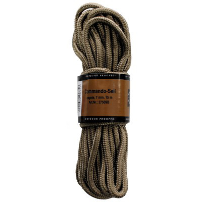 Náhledová fotky Šňůra Commando 7 mm coyote 15 m.