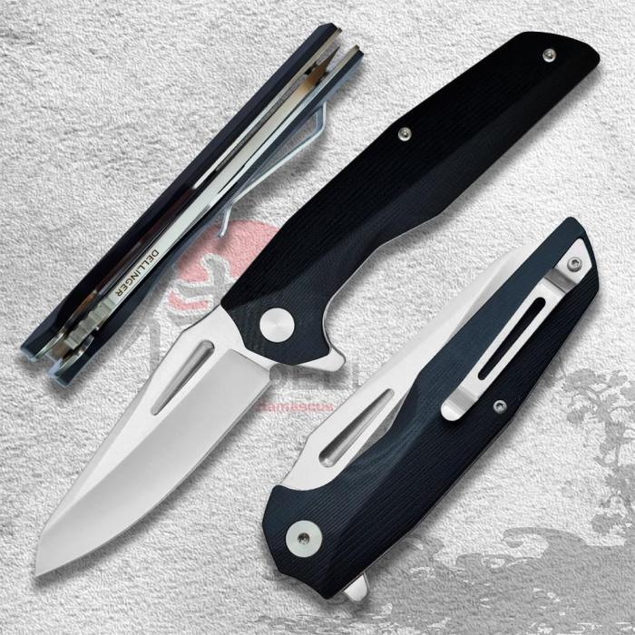 DELLINGER COYOTTE FLIPPER - BLACK 8CR14MOV