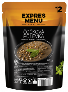 Náhledová fotky EXPRES MENU Čočková polévka (2 porce 600g)