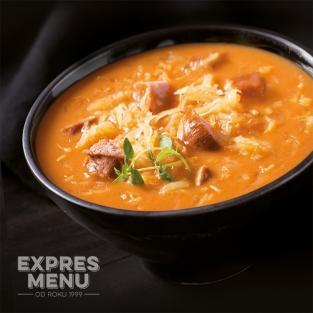 EXPRES MENU Zelná polévka s klobásou (2 porce 600g)