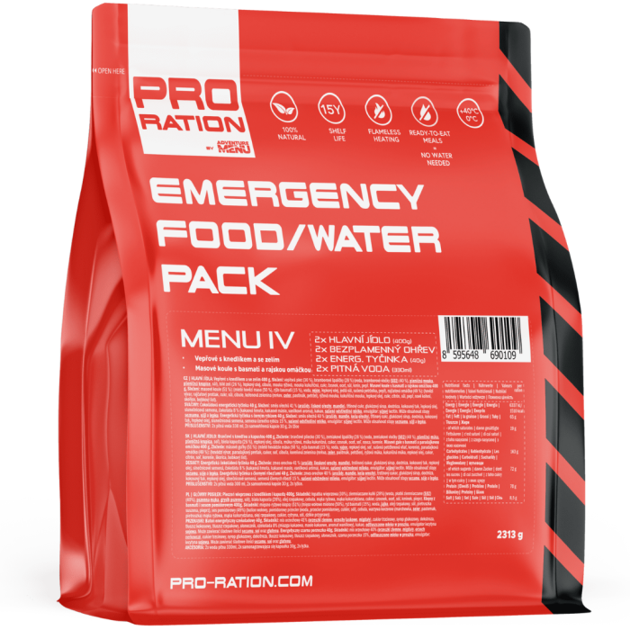 Emergency Food / Water PACK MENU IV