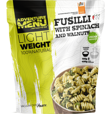 Náhledová fotky Fusilli se špenátem a vlašskými ořechy