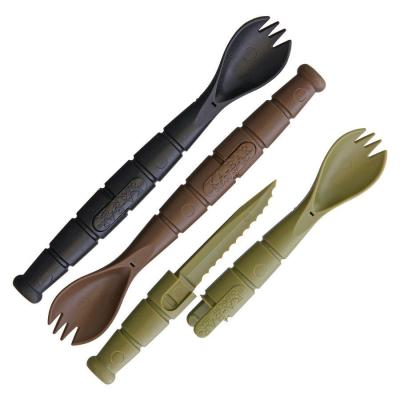 Náhledová fotky Lžíce KA-BAR TACTICAL včetně nože TMAVÉ 3 kusy