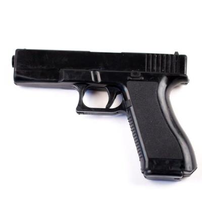 Náhledová fotky Maketa pistole cvičná GLOCK gumová ČERNÁ