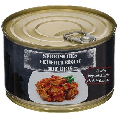 Náhledová fotky Maso na srbský způsob s rýží v plechovce 400 g