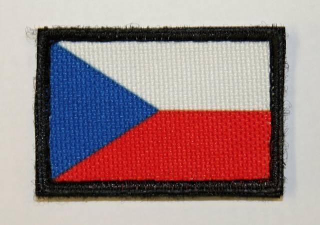 Nášivka Česká vlajka malá suchý zip