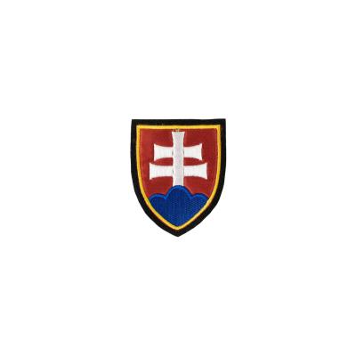 Náhledová fotky Nášivka znak SLOVENSKA - BAREVNÝ žlutý lem velká