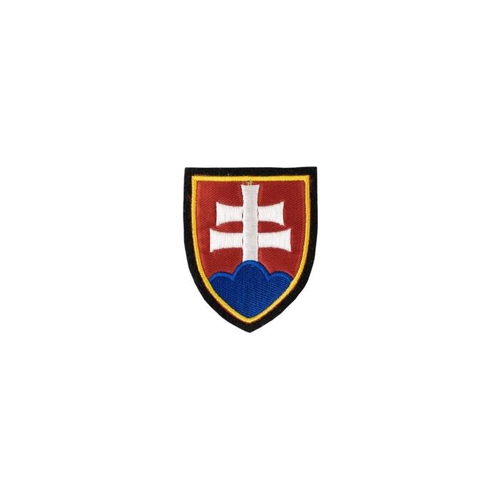 Nášivka znak SLOVENSKA - BAREVNÝ žlutý lem velká
