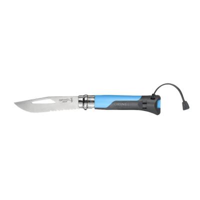 Náhledová fotky Nůž Opinel VRI INOX No.08 OUTDOOR kombinované ostří MODRÝ