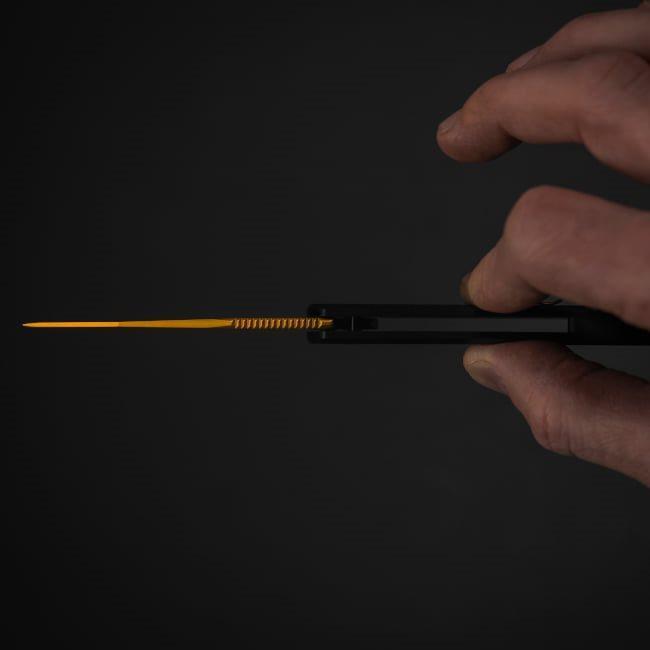Nůž SOG zavírací TERMINUS SJ LTE Carbon ZLATÝ
