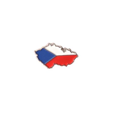Náhledová fotky Odznak mapa a vlajka ČR