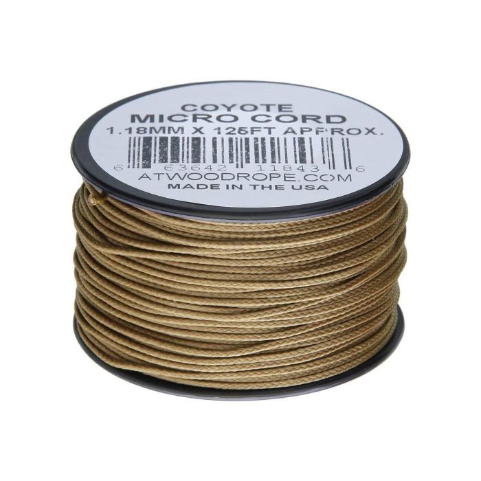 Šňůra MICRO CORD nylon na cívce 38 m 1,18 mm COYOTE