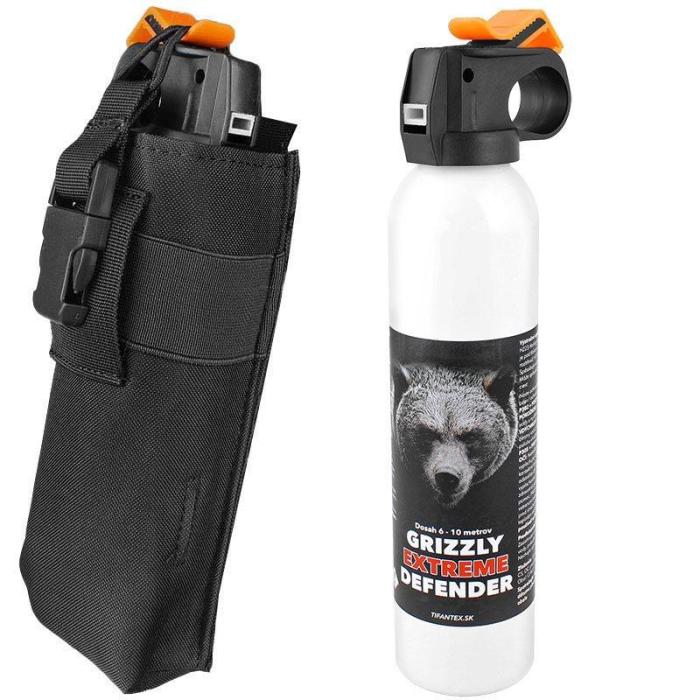 Sprej na medvědy DEFENDER 300 ml s pouzdrem