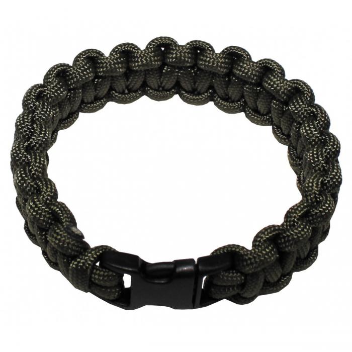 Paracord náramek oliv