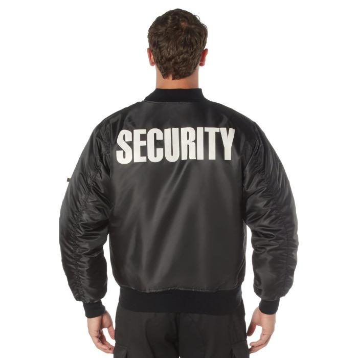 Bunda SECURITY MA1 FLIGHT ČERNÁ