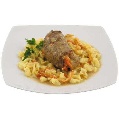 Hovězí roláda s nudlemi v plechovce 400g
