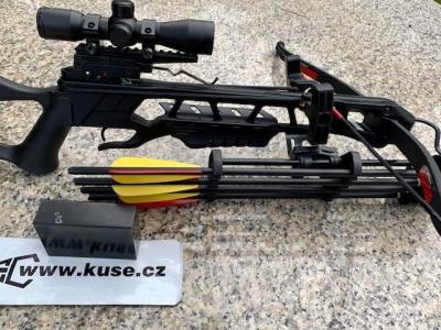 Kuše Mankung Anaconda 175lb Black set s koliminátorem