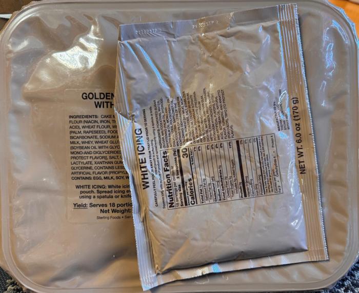 MRE  skupinové koláče US army