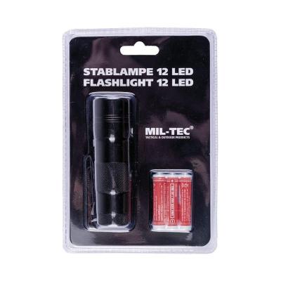 Svítilna 12 LED ČERNÁ