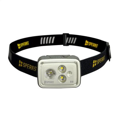 Svítilna SPERAS čelová B8 RGB dobíjecí 700 lumenů, 70 metrů, IP66