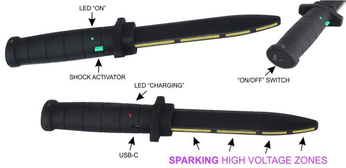 Tréninkový nůž SHOCKBLADE - reálný trénink proti noži