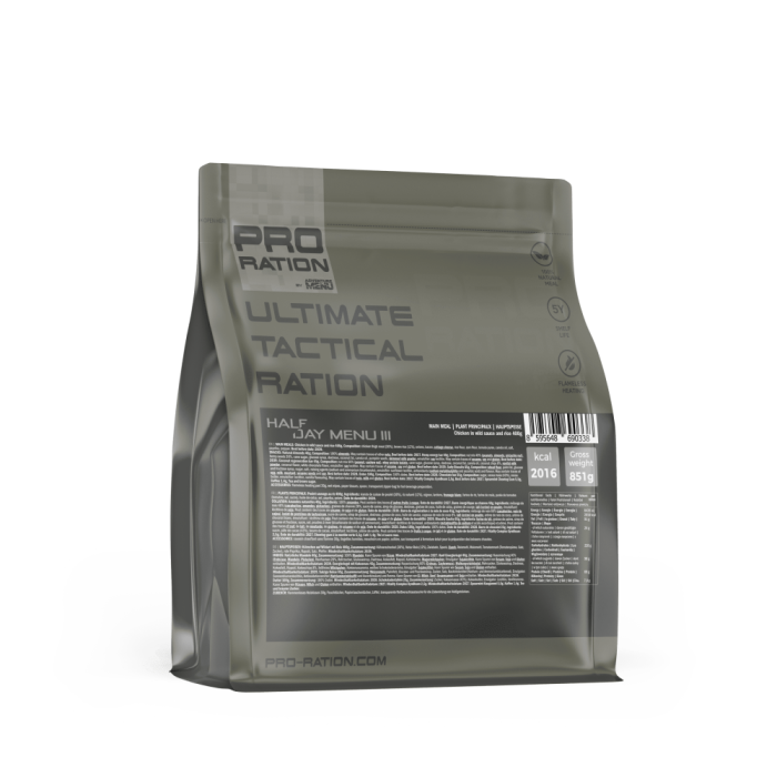 Ultimate Tactical Ration HALF DAY MENU III